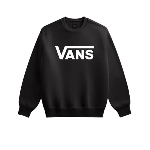 Vans Classic III Crew para Hombre, Color Negro, XL, Negro, XL