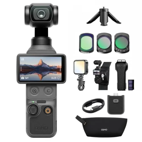 DJI Osmo Pocket 4, cámara de acción 4K con estabilizador 3 Ejes