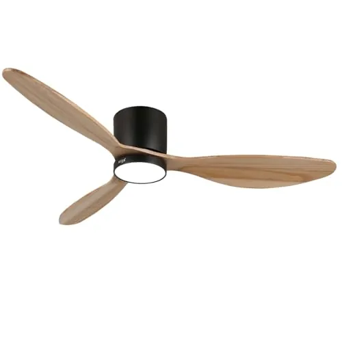reiga Ventilador de Techo 132 cm con Luz LED, Mando a Distancia