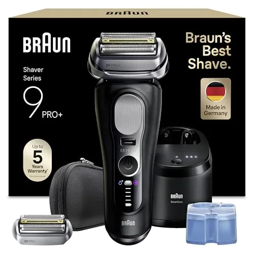 Braun Series 9 Pro+ Afeitadora Eléctrica Hombre, 9660CCPS, Negro