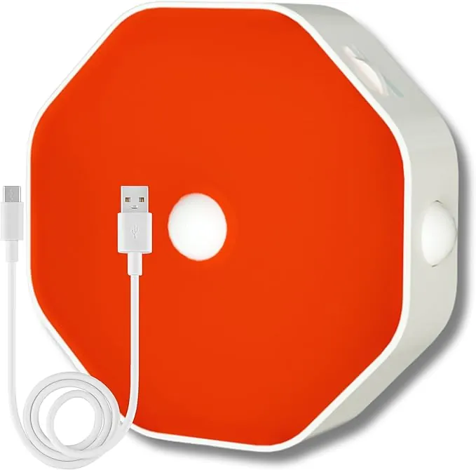 Toys4Boys LED Luz Nocturna Infantil Batería 1000mAh - Luz Roja Nocturna Melatonina con Montaje Magnético - Luces con Sensor de Movimiento Triple - Luces Rojas para Dormir Ideales para Niños - USB-C