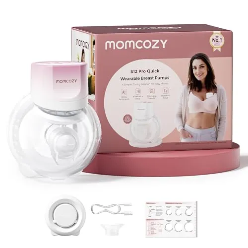 Momcozy S12 Pro Quick Sacaleches, 292 mmHg, Extracción Rápida, 9 Niveles