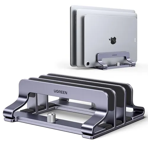UGREEN Soporte Vertical para Portátil Ajustable con 3 Ranuras