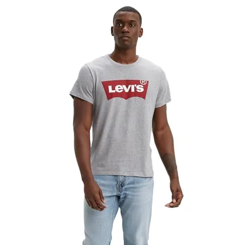Levi's Graphic Set-in Neck T-Shirt, Grey, XL Hombre