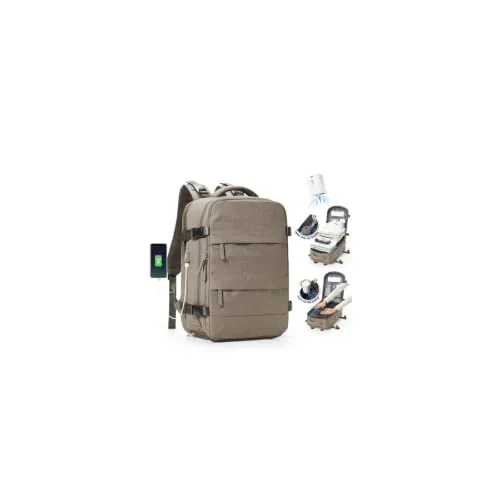 SZLX Mochila al Vacio con Bomba Equipaje de Mano 40x30x20 Ryanair Vueling Wizzair Easyjet Mochila Viaje Cabina Avion 40x20x25 Ryanair Mujer Mochila de transporte Impermeable para Computadora Portátil