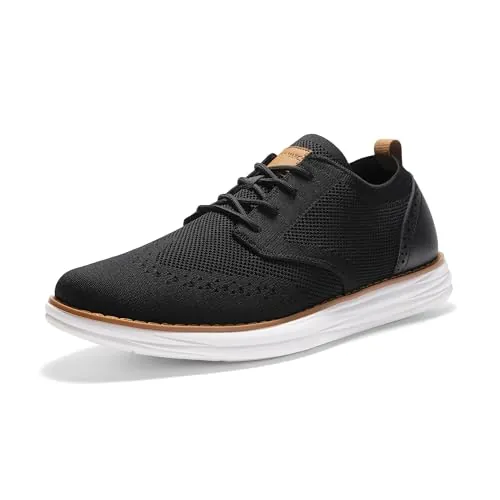 Bruno Marc Zapatos Cordones Verano Vestir Hombre,Negro,46