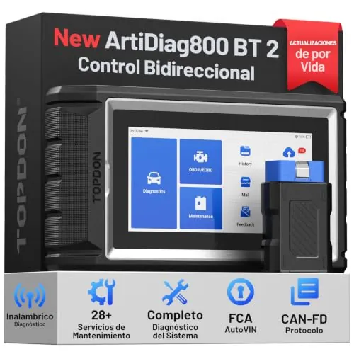 TOPDON AD800BT2 Herramienta de Diagnóstico,Bidireccional,Todos los Sistema