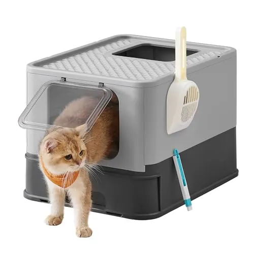 Feandrea Arenero para Gatos, con Bandeja Extraíble, Carga de 15 kg
