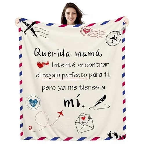 Amorea Querida Mamá Intenté Encontrar Manta para Mamá de Parte de su Hija o Hijo Regalo Divertido Cumpleaños Día de la Madre