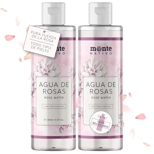 Monte Nativo Agua de Rosas Natural 2x200ml – Hidrolato de Rosas