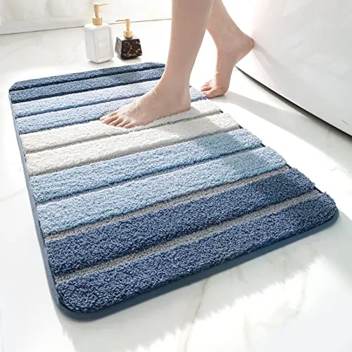 DEXI Alfombra Baño Antideslizante 50 x 80 cm, Azul