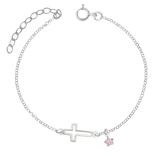 Tobillera cruz Plata de Ley 925 - Tobilleras Plata de Ley