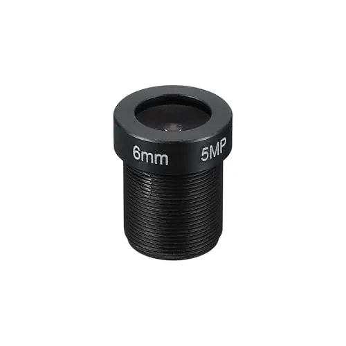 PATIKIL Lente de Cámara CCTV de 6 mm, Lente de Cámara de Seguridad FPV F2.0 5MP 70° de Ángulo Amplio Rosca M12 para Cámara IP Panorámica