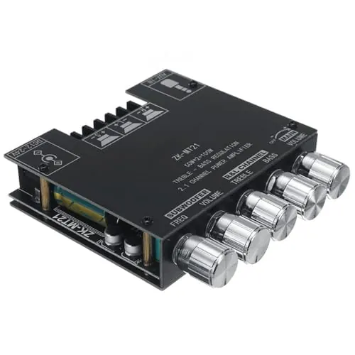 WANGCL Módulo amplificador de audio ZK-MT21 2.1 canales Bluetooth Digital Power Amplifier Board