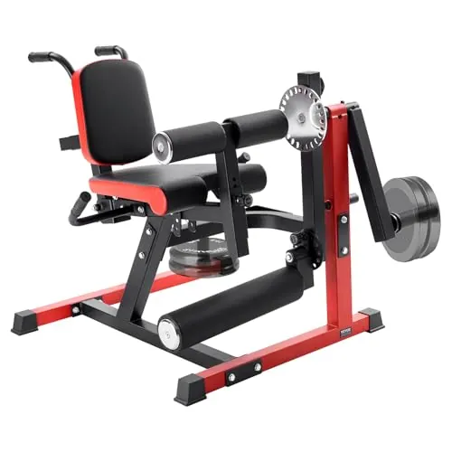 VEVOR Máquina de Extensión y Curl de Piernas, para Ejercicios Especiales de la Parte Inferior del Cuerpo, Banco de Entrenamiento para Gimnasio en Casa, Capacidad de 259 kg, 1065 x 997 x 965 mm