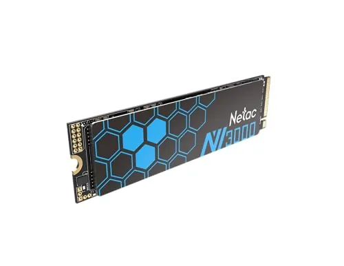 Netac 500GB Interna NVMe SSD PCIE M.2 2280 Unidad de Estado Sólido 3D NAND con Disipador de Calor para Jugadores de PC, Oficina, Videoclip y Diseño