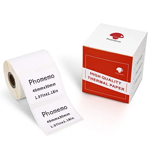 Phomemo Etiquetas Térmicas Autoadhesivas para M110/M220, 40×30mm, 230 Pcs