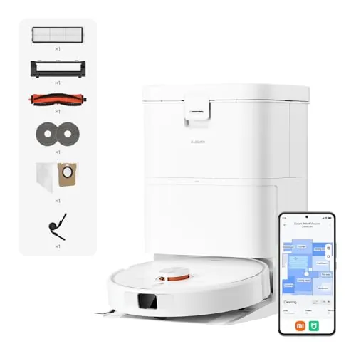XIAOMI H50 Robot Aspirador con fregado y paño elevable, 10000 Pa