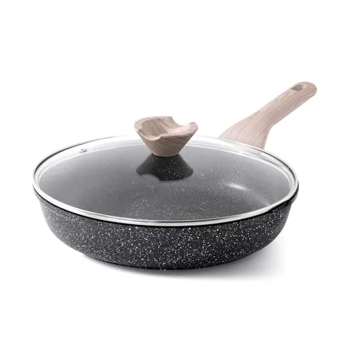 Kordisen Sartén Antiadherente Inducción con Tapa 28 cm, Saludable y No Tóxica, Sin PFOA