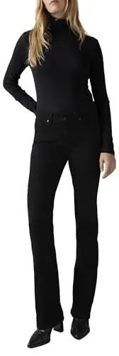Levi's Classic Bootcut, Vaqueros Mujer, Negro (Soft Black), 26W / 30L