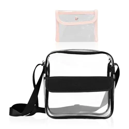 Bolso Bandolera Transparente, Almacenamiento y Hombro, Cruzado Impermeable, Ajustable, De Viaje