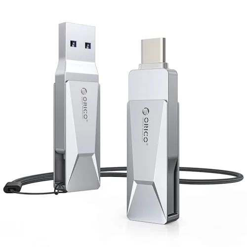 ORICO Memoria USB 32 GB USB 3.2 OTG, hasta 150 MB/s, Plata, CB05