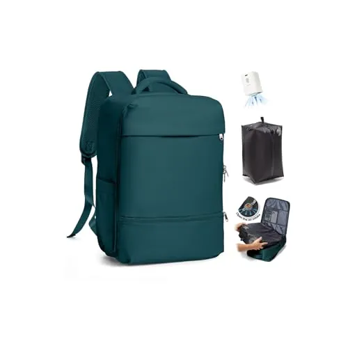 SZLX Mochila De Vacío Equipaje De Mano Mujeres, Mochila Airbag Con Sistema De Vacío Para Viajes, Ryanair Mochila De Viaje Tamaño Cabina Con Bomba Impermeable Maleta De Vacío Para Hombres