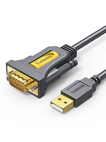 UGREEN USB RS232 DB9 Serial 9 Pin Adapter Converter COM Port (3 Meter)