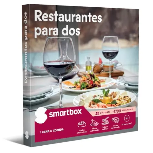 Smartbox Caja regalo Restaurantes para dos , Idea de regalo para parejas , 1 comida o cena para 2 personas