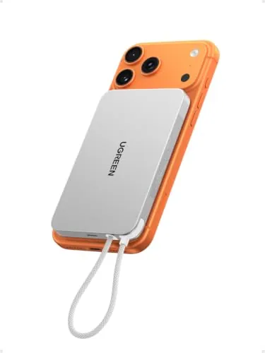 UGREEN MagFlow Air Qi2 15W Ultra Fino Power Bank Magsafe 10000mAh (Blanco)