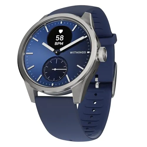Withings ScanWatch 2, Reloj Inteligente de Salud cardíaca para Hombre y Mujer: ECG, SpO2, Control de la Temperatura, del sueño, la Salud respiratoria y el Ciclo, autonomía de 35 días, iOS y Android