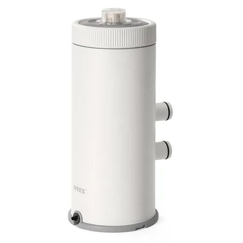 Intex Depuradora cartucho C1000, Filtración 3.785 l/h, Cartucho tipo A, Compatible con piscinas hasta 21.100 L, Indicador de cambio de cartucho, Tecnología Hydro Aeration (55276)