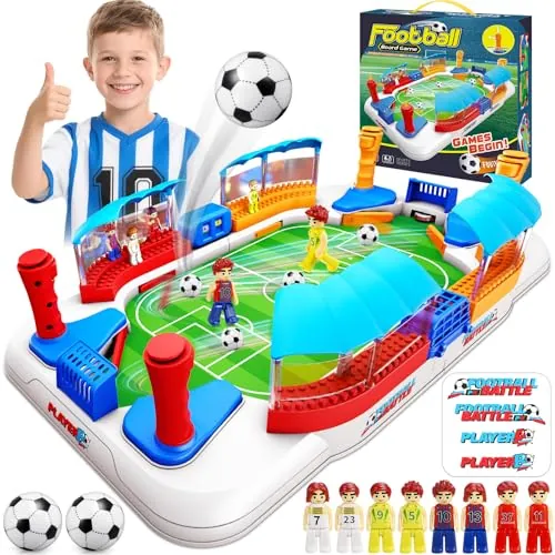 Dromlag Futbolines para Niños Adultos, Regalo Juguetes para Niños 4-12 Años | Futbol Juegos Juguetes de Mesa Niños 3-10 Años, Mini Futbolin en Familia - Regalo de Pascua Cumpleaños Copa del Mundo 2026