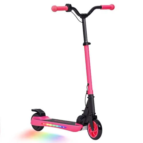 SPORTNOW Patinete Eléctrico Plegable MAX 10 KM/H 120 W Rosa