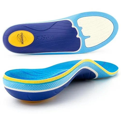 PCSsole Plantillas Ortopédicas, Plantillas Para Espolón Calcáneo, Pies Planos, Dolor De Pies, Soporte Del Arco, Plantillas Ortopédicas Cómodas Para Hombres Y Mujeres.