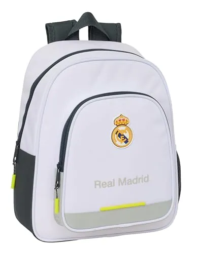 Safta REAL MADRID EQUIPACIÓN 25/26 - Mochila Infantil, Ideal para Niños de Diferentes Edades, Cómoda y Versátil, Calidad y Resistencia, 28x10x34 mm
