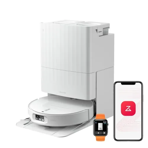 roborock Qrevo Edge 2 Robot Aspirador Succión Extrema de 25000 Pa, Blanco