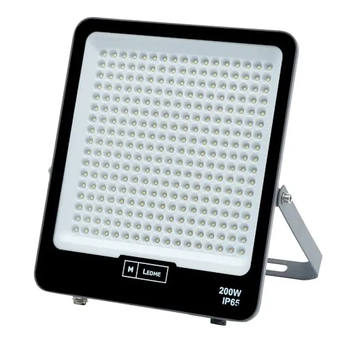 M Ledme - Foco Proyector Led Napoli Plus 200W, 24,000 lumen, IP65 Regulable, Color Luz cálida (3000k), Iluminación exterior, De uso para jardín, patios, parking, hotel, naves etc.