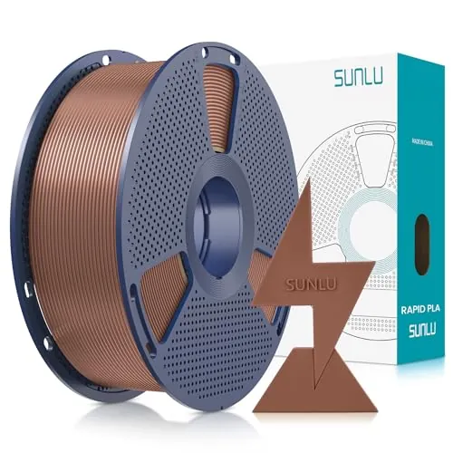 SUNLU High Speed PLA Filament 1.75mm, High Flow Fast 3D Printer Filament, Designed for Fast 3D Printing, Dimensional Accuracy +/- 0.02mm, HS-PLA Filament, 1kg Mocha Brown