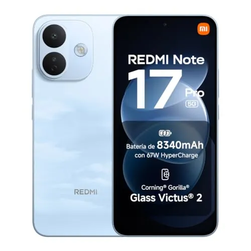 REDMI Note 17 Pro 5G, Smartphone 6+256GB, Azul Celeste, batería de 8340mAh