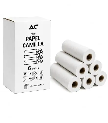 Rollo de papel camilla sin precorte | 6 unidades ECO blanco