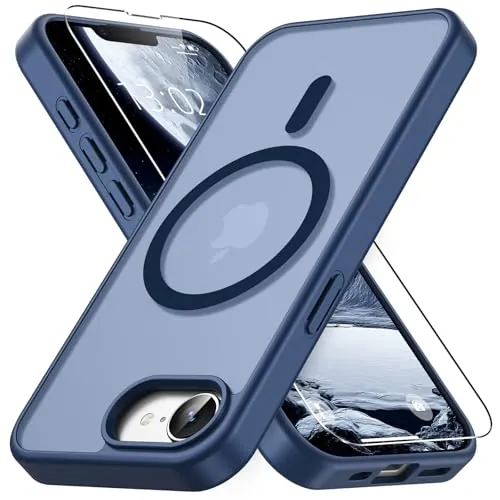 Vansdon Funda Magnética para iPhone 16e / iPhone 17e-Azul Marino