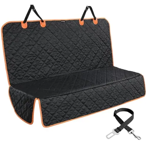 KYG Funda de asiento de coche para perro, protector de asiento trasero impermeable y antideslizante para mascotas y niños, tamaño universal 132 x 58 x 46 cm
