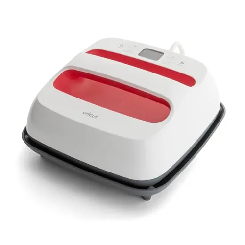 Cricut EasyPress SE (22.9 x 22.9 CM), prensa térmica para camisetas, cojines, bolsas de tela y mucho más | Uso con vinilo termoadhesivo (HTV) – frambuesa