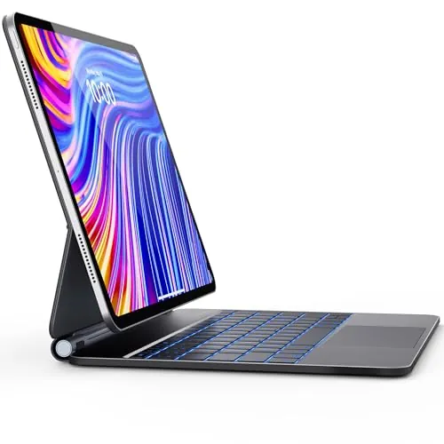 Earto Magic Keyboard para iPad Air 13"(M4/M3/M2) y Pro 12.9"(3.ª-6.ª Gen)