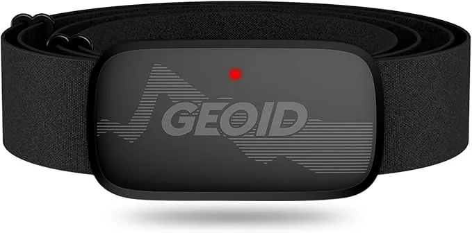 GEOID HS500 Pulsómetro Correa de Pecho, Bluetooth 4.2/Ant+, IP67 Sensor de Ritmo Cardíaco Impermeable, Wahoo, Zwift