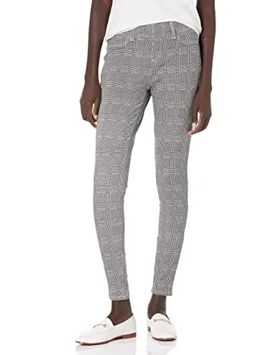Amazon Essentials Jeggings Ajustados de Punto Elástico (Disponibles en Tallas Grandes) Mujer, Negro Gris Príncipe de Gales, XXL