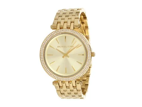 Michael Kors - Darci con Correa de Acero Inoxidable en Tono Dorado para Reloj de Mujer MK3191