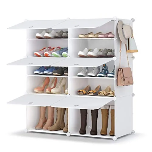 HOMIDEC Zapatero, 5 Niveles Mueble Zapatero Armario para 20 Pares