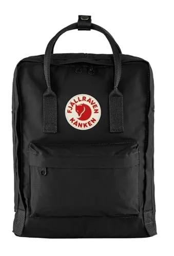 Fjällräven Kånken Mochila de senderismo, Unisex Adulto, Negro (Black), 16 L (38 x 27 x 13 cm)